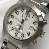 Marc Jacobs Larry Chronograph White Dial Silver Steel Strap Watch for Men - MBM5030 Buy Now By Marc Jacobs