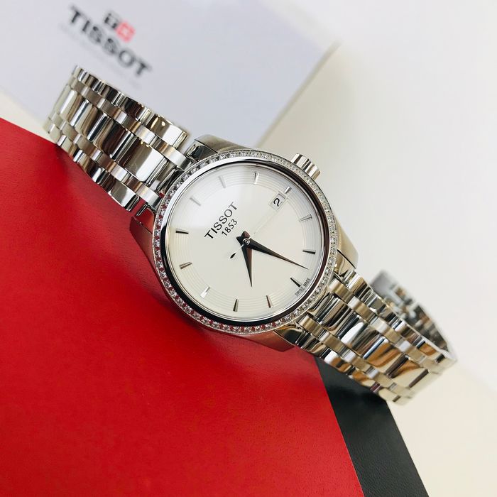 Tissot T Trend Couturier Lady White Dial Watch For Women - T035.210.61.011.00 Buy Now By Tissot