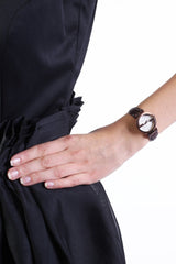 Gucci G Interlocking Mother of Pearl Dial Brown Leather Strap Watch For Women - YA133516 Buy Now By Gucci