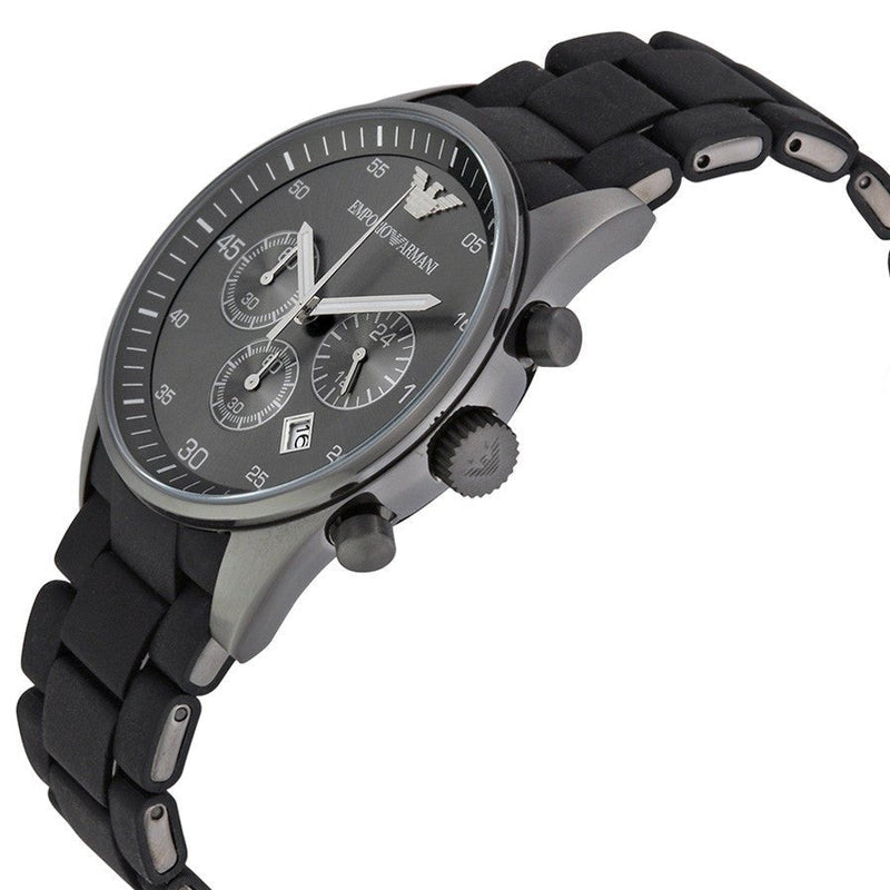 Emporio Armani Sportivo Chronograph Black Dial Black Stainless Steel Watch For Men - AR5889 Buy Now By Emporio Armani