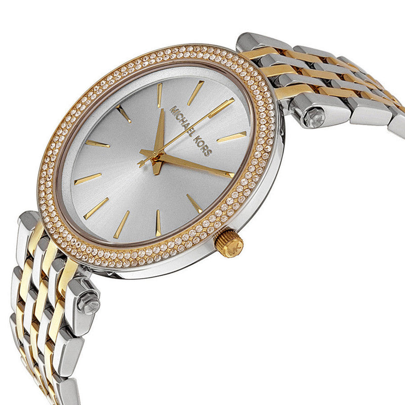 Michael Kors Darci Silver Dial Two Tone Stainless Steel Strap Watch for Women - MK3215 Buy Now By Michael Kors