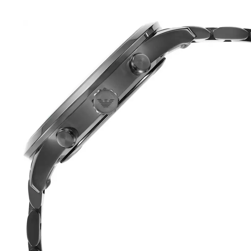 Emporio Armani Giovanni Chronograph Blue Dial Grey Steel Strap Watch For Men - AR11348 Buy Now By Emporio Armani