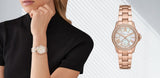 Michael Kors Camille Quartz Mother of Pearl White Dial Rose Gold Steel Strap Watch For Women - MK7364 Buy Now By Michael Kors