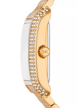 Michael Kors Emery Pave Analog Green Dial Gold Steel Strap Watch for Women - MK4742 Buy Now By Michael Kors