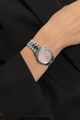 Gucci G Timeless Diamonds Mother of Pearl Pink Dial Silver Steel Strap Watch for Women - YA1265062 Buy Now By Gucci
