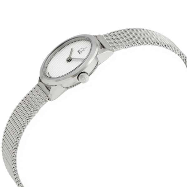 Calvin Klein Minimal White Dial Silver Mesh Bracelet Watch for Women - K3M2312Y Buy Now By Calvin Klein