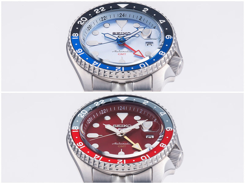 Seiko 5 Sports Automatic GMT SKX Sports Style Asia Exclusive Limited Edition Ice Blue Dial Silver Steel Strap Watch For Men - SSK029K1 Buy Now By Seiko