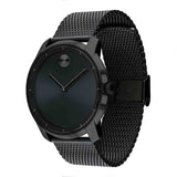 Shop Movado Bold Black Dial Black Mesh Bracelet Watch For Men - 3600261 in USA