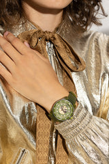 Shop Gucci Dive Automatic Green Dial Green Rubber Strap Unisex Watch - YA136345 in USA