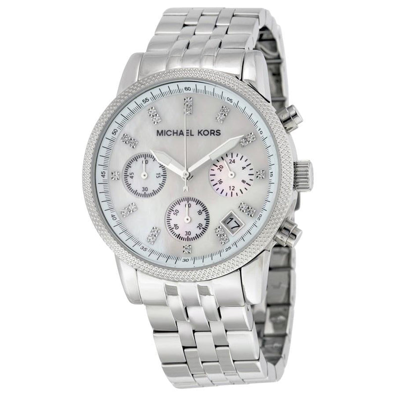 Michael Kors Ritz White Dial Silver Stainless Steel Strap Watch for Women - MK5020 Buy Now By Michael Kors