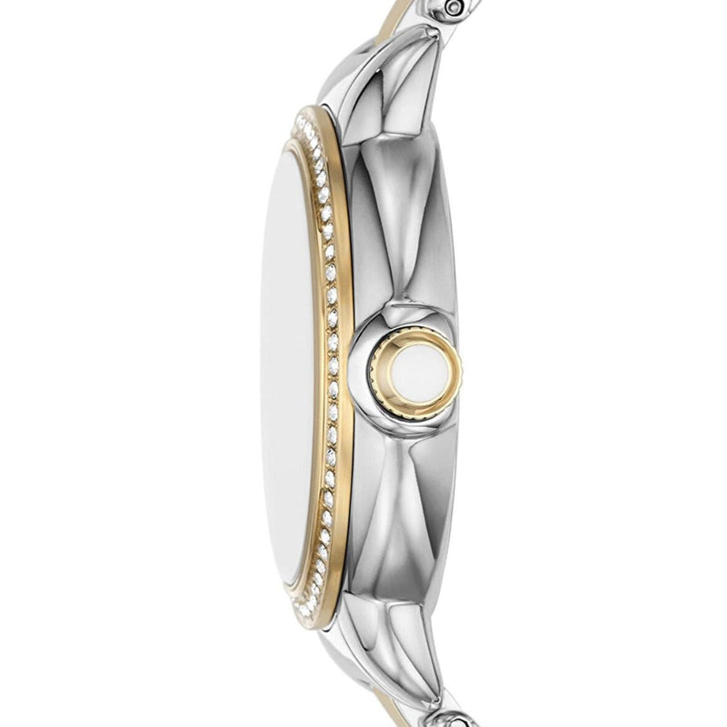 Emporio Armani Mia Quartz Mother of Pearl Dial Two Tone Steel Strap Watch For Women - AR11524 Buy Now By Emporio Armani