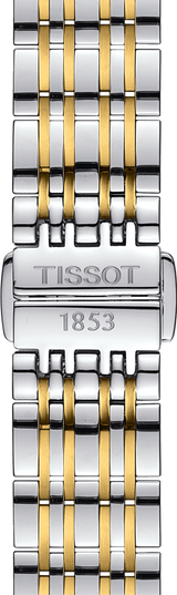 Tissot Carson Lady White Dial Two Tone Steel Strap Watch For Women - T085.210.22.013.00 Buy Now By Tissot