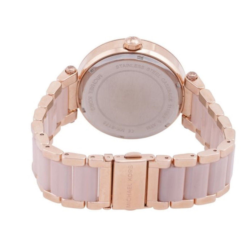 Michael Kors Parker Pink Dial Pink Steel Strap Watch for Women - MK6176 Buy Now By Michael Kors