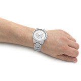Armani Exchange Outerbanks Chronograph Silver Dial Silver Steel Strap Watch For Men - AX7141 Buy Now By Armani Exchange