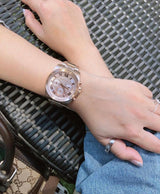 Michael Kors Brecken Chronograph Quartz Rose Gold Dial Rose Gold Steel Strap Watch For Women - MK6367 Buy Now By Michael Kors