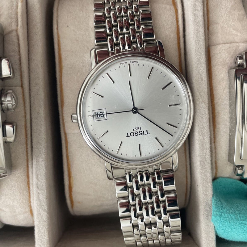 Tissot T Classic Desire Silver Dial Silver Mesh Bracelet Watch for Men - T52.1.481.31 Buy Now By Tissot