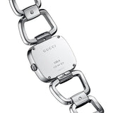 Shop Gucci G Gucci Black Dial Silver Steel Strap Watch For Women - YA125510 in USA