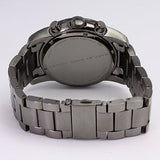 Shop Marc Jacobs Larry Chronograph Black Dial Gunmetal Grey Steel Strap Watch for Men - MBM5031 in USA