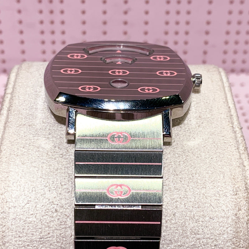 Gucci Grip Quartz Silver Dial Silver Steel Strap Watch For Women - YA157438 Buy Now By Gucci