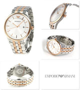 Emporio Armani Lambda Analog Silver Dial Two Tone Steel Strap Watch For Men - AR11044 Buy Now By Emporio Armani