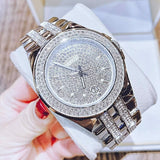 Bulova Crystal Pave Silver Dial Silver Steel Strap Watch for Men - 96B235 Buy Now By Bulova