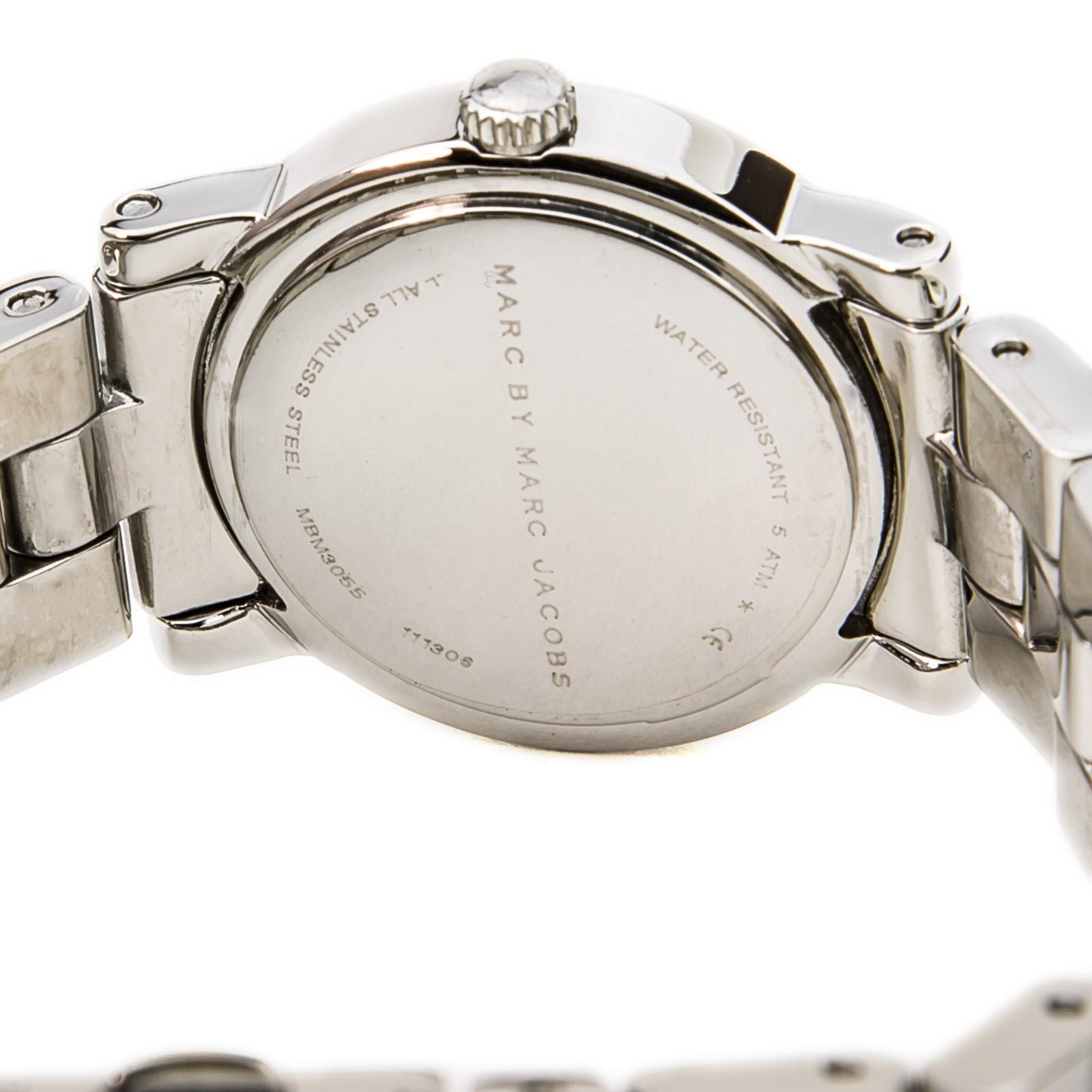 Marc Jacobs Mini Amy White Dial Silver Steel Strap Watch for Women - MBM3055