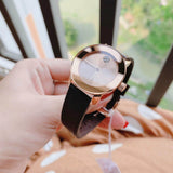 Shop Movado Bold Rose Gold Dial Brown Leather Strap Watch for Men - 3600395 in USA