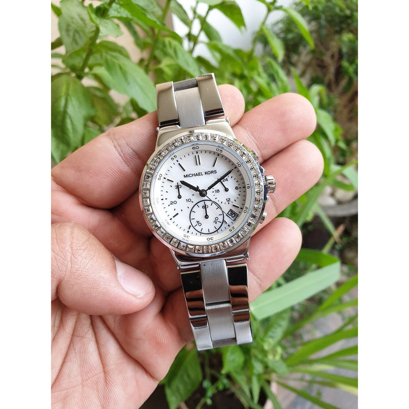 Michael Kors Dylan Silver Dial Silver Steel Strap Watch for Women - MK5585 Buy Now By Michael Kors