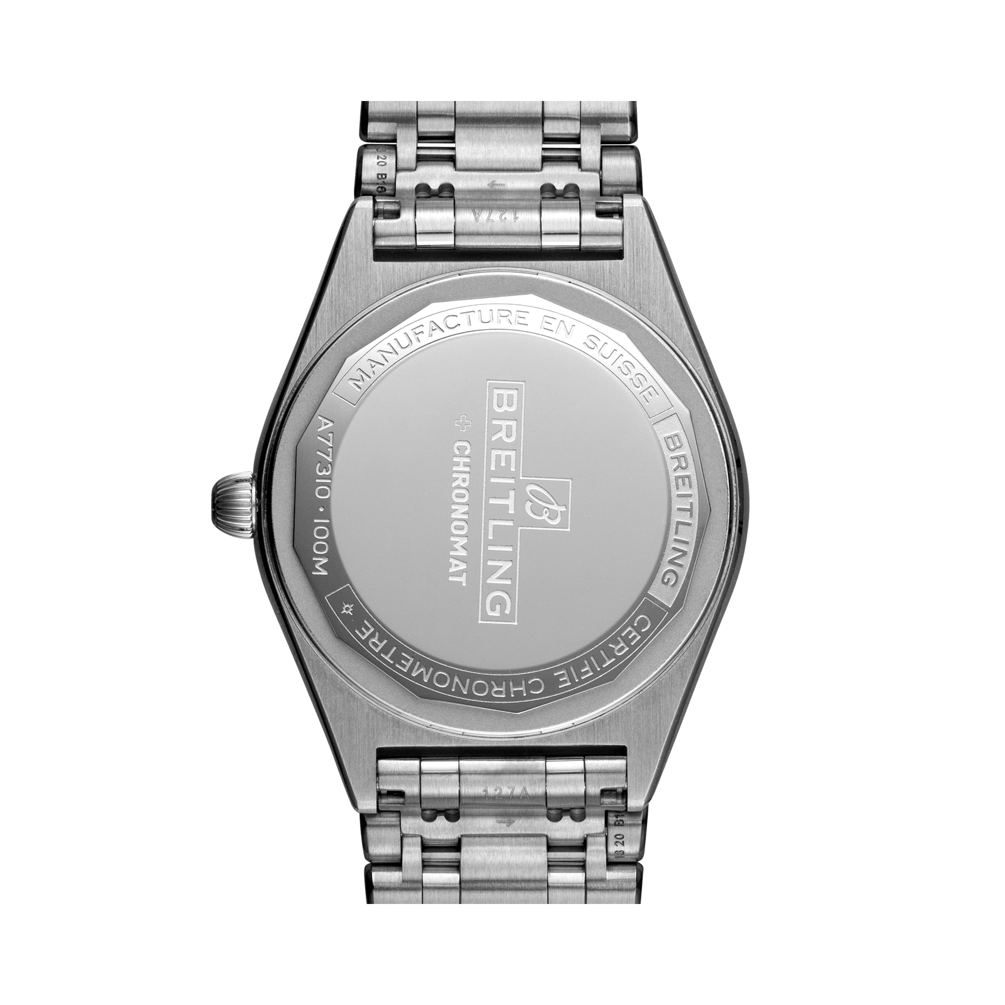 Breitling Chronomat 32 Mother of Pearl Dial Silver Steel Strap Watch for Women - A77310101A4A1