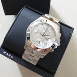 Marc Jacobs Blade Chronograph White Dial Silver Steel Strap Watch for Women - MBM3080 Buy Now By Marc Jacobs