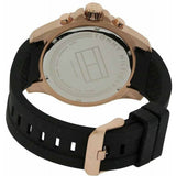 Shop Tommy Hilfiger Sport Multifunction Black Dial Black Rubber Strap Watch for Men - 1791145 in USA