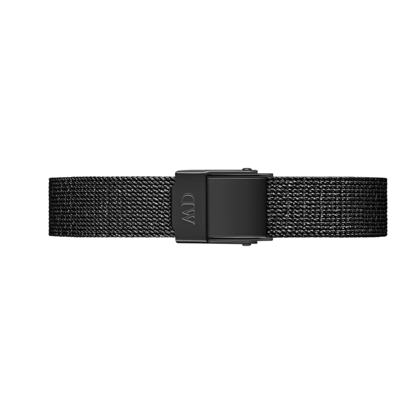 Daniel Wellington Quadro Pressed Ashfield Black Dial Black Mesh Strap Watch for Women - DW00100467 Buy Now By Daniel Wellington