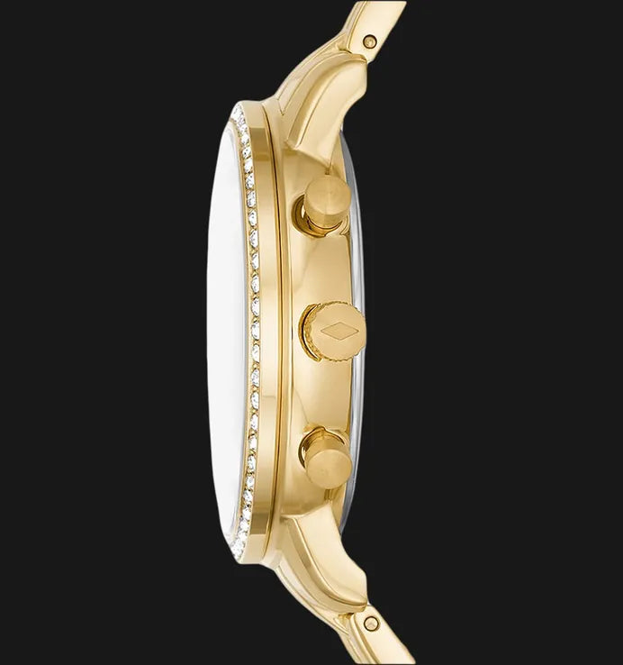 Fossil Neutra Chronograph Gold Dial Gold Steel Strap Watch for Women - ES5219 Buy Now By Fossil