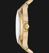Michael Kors Lennox Three Hand Crystals White Dial Gold Steel Strap Watch For Women - MK6991 Buy Now By Michael Kors