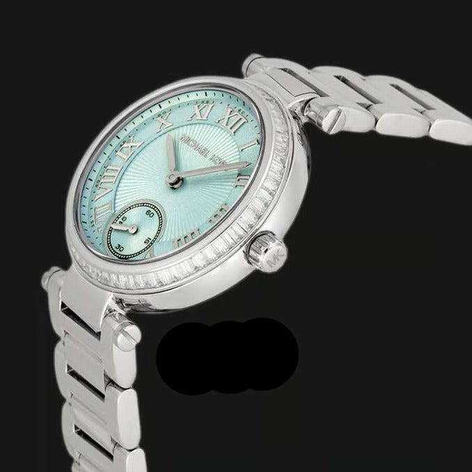 Michael Kors Skylar Quartz Blue Dial Silver Steel Strap Watch For Women - MK5988 Buy Now By Michael Kors