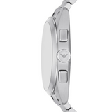 Emporio Armani Claudio Chronograph Blue Dial Silver Steel Strap Watch For Men - AR11541 Buy Now By Emporio Armani