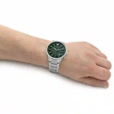 Emporio Armani Renato Chronograph Green Dial Silver Steel Strap Watch For Men - AR11507 Buy Now By Emporio Armani