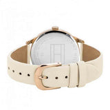 Shop Tommy Hilfiger Brooke Quartz White Dial Cream Leather Strap Watch for Women - 1782022 in USA