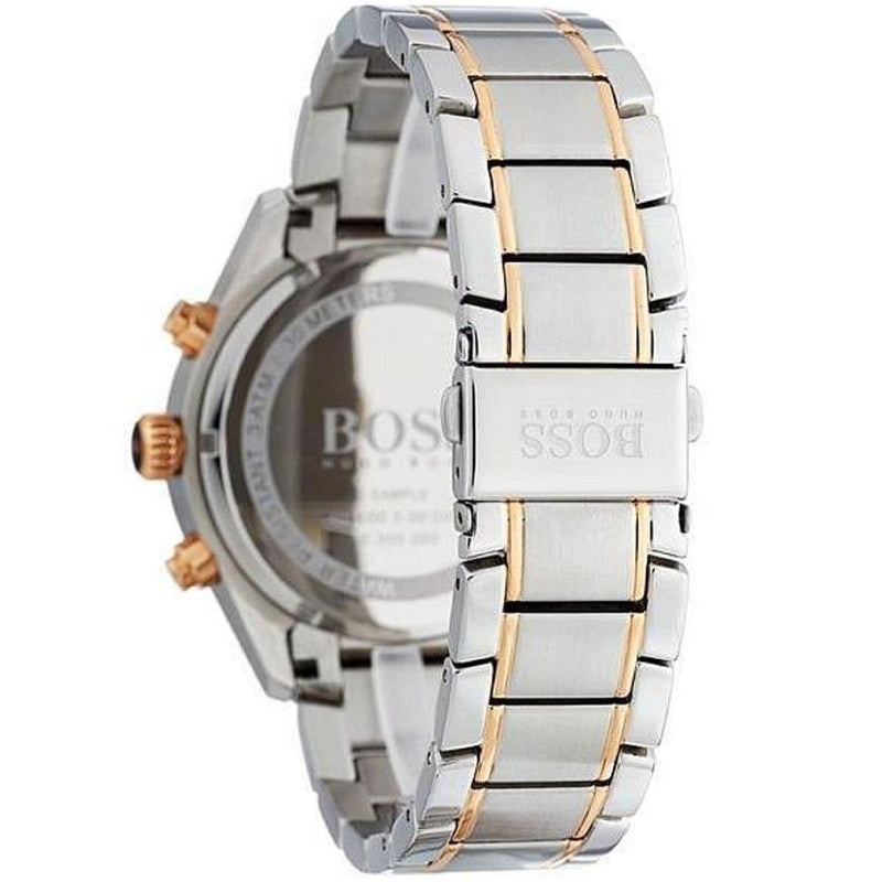 Shop Hugo Boss Grand Prix Black Dial Two Tone Steel Strap Watch for Men - 1513473 in USA