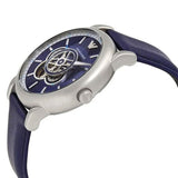 Emporio Armani Luigi Chronograph Blue Dial Black Leather Strap Watch For Men - AR60011 Buy Now By Emporio Armani