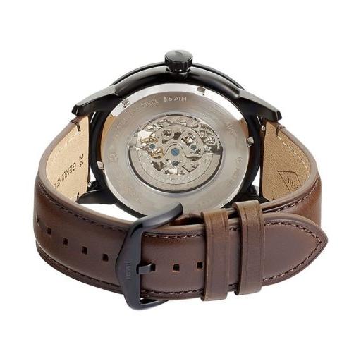 Fossil Townsman Automatic Black Dial Brown Leather Strap Watch for Men - ME3155 Buy Now By Fossil