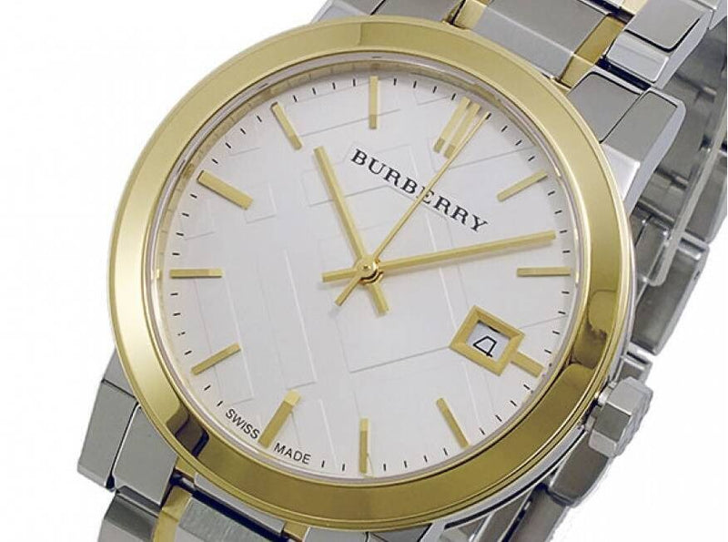 Burberry The City White Dial Two Tone Steel Strap Watch for Women - BU9115 Buy Now By Burberry