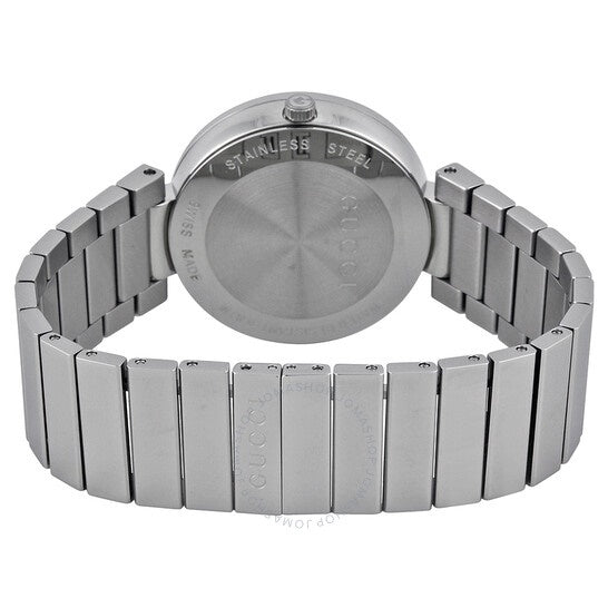 Gucci G Interlocking Black Dial Silver Steel Strap Watch For Women - YA133307 Buy Now By Gucci