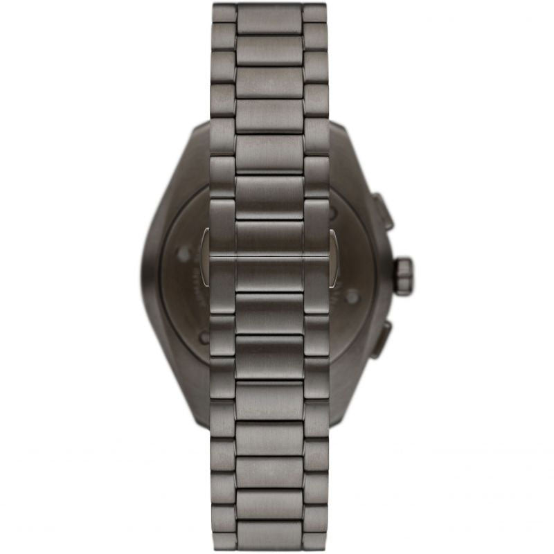 Emporio Armani Chronograph Quartz Blue Dial Grey Steel Strap Watch For Men - AR11481 Buy Now By Emporio Armani