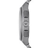 Emporio Armani Federico Chronograph Black Dial Silver Steel Strap Watch For Men - AR11560 Buy Now By Emporio Armani