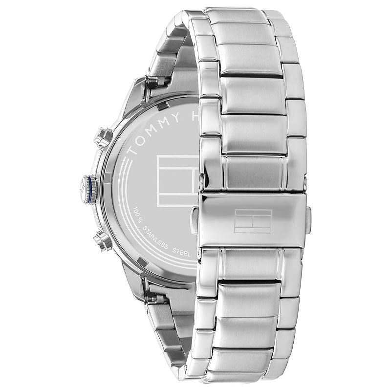 Tommy Hilfiger Jimmy Chronograph Quartz Blue Dial Silver Steel Strap Watch For Men - 1791949 Buy Now By Tommy Hilfiger