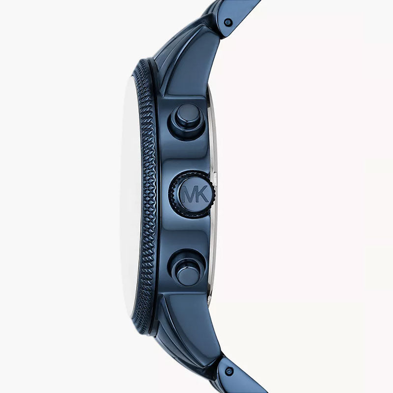 Michael Kors Hutton Chronograph Blue Dial Blue Steel Strap Watch For Men - MK9088 Buy Now By Michael Kors