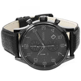 Hugo Boss Onyx Black Dial Black Leather Strap Watch for Men - 1513367
