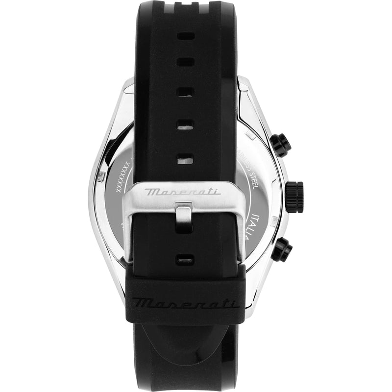 Maserati Traguardo Chronograph Green Dial Black Silicone Strap Watch For Men - R8871612043 Buy Now By Maserati