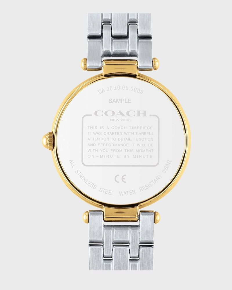 Coach Park Silver Dial Two Tone Steel Strap Watch for Women - 14503645 Buy Now By Coach